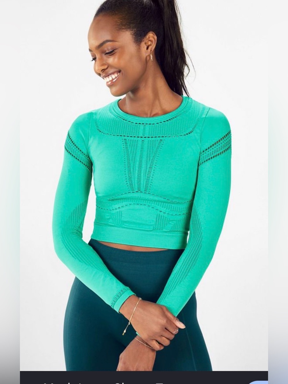 Jaymee Mesh Long-Sleeve Top